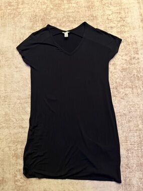 Daily Ritual NavyTshirt dress below the knee